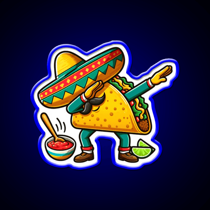 Lets Fiesta Mexican Taco De Mayo Taco Led Neon Sign Food Neon Sign Rgb Color - Shineneon