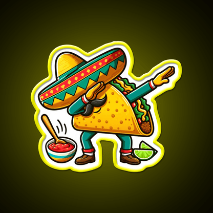Lets Fiesta Mexican Taco De Mayo Taco Led Neon Sign Food Neon Sign Rgb Color - Shineneon