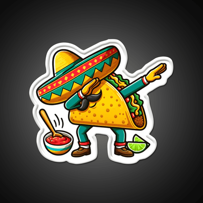 Lets Fiesta Mexican Taco De Mayo Taco Led Neon Sign Food Neon Sign Rgb Color - Shineneon