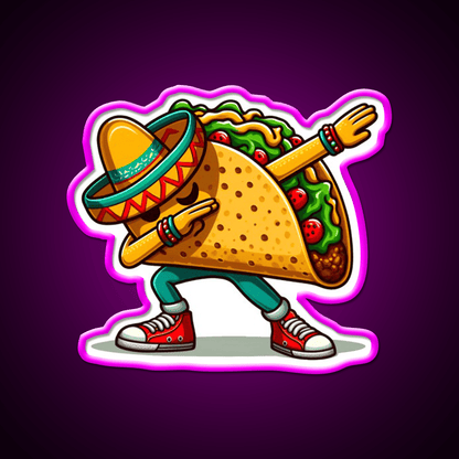 Lets Fiesta Mexican Taco De Mayo Taco Led Neon Sign Kitchen Sign Rgb Color - Shineneon