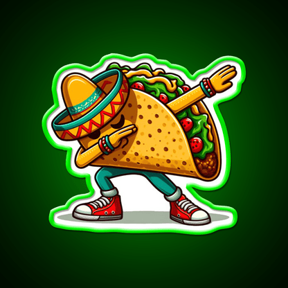 Lets Fiesta Mexican Taco De Mayo Taco Led Neon Sign Kitchen Sign Rgb Color - Shineneon