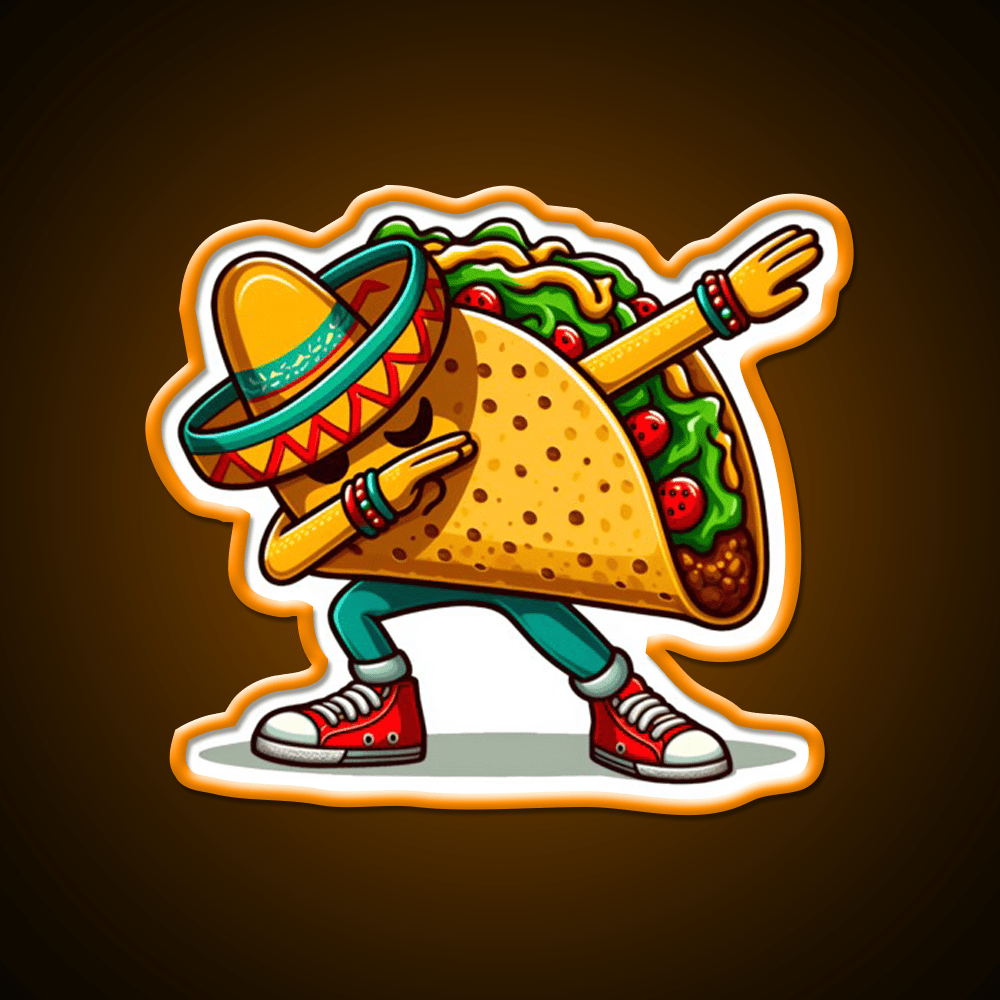 Lets Fiesta Mexican Taco De Mayo Taco Led Neon Sign Kitchen Sign Rgb Color - Shineneon