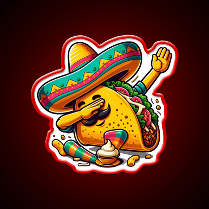 Lets Fiesta Mexican Taco De Mayo Taco Led Neon Sign Rgb Color - Shineneon