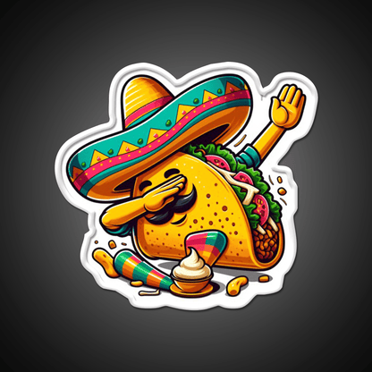 Lets Fiesta Mexican Taco De Mayo Taco Led Neon Sign Rgb Color - Shineneon
