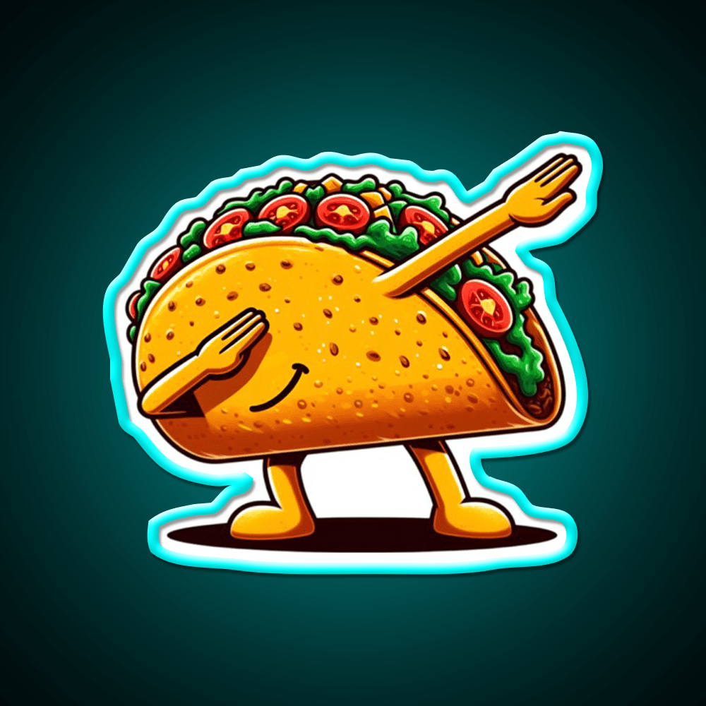 Lets Fiesta Mexican Taco De Mayo Taco Led Neon Sign Taco Light Rgb Color - Shineneon