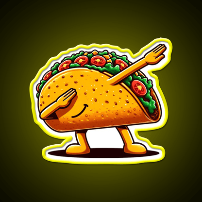 Lets Fiesta Mexican Taco De Mayo Taco Led Neon Sign Taco Light Rgb Color - Shineneon