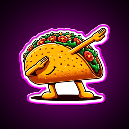 Lets Fiesta Mexican Taco De Mayo Taco Led Neon Sign Taco Light Rgb Color - Shineneon