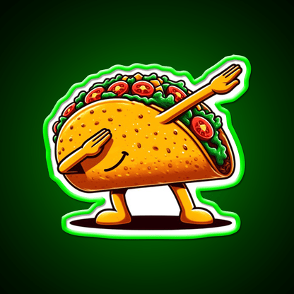 Lets Fiesta Mexican Taco De Mayo Taco Led Neon Sign Taco Light Rgb Color - Shineneon