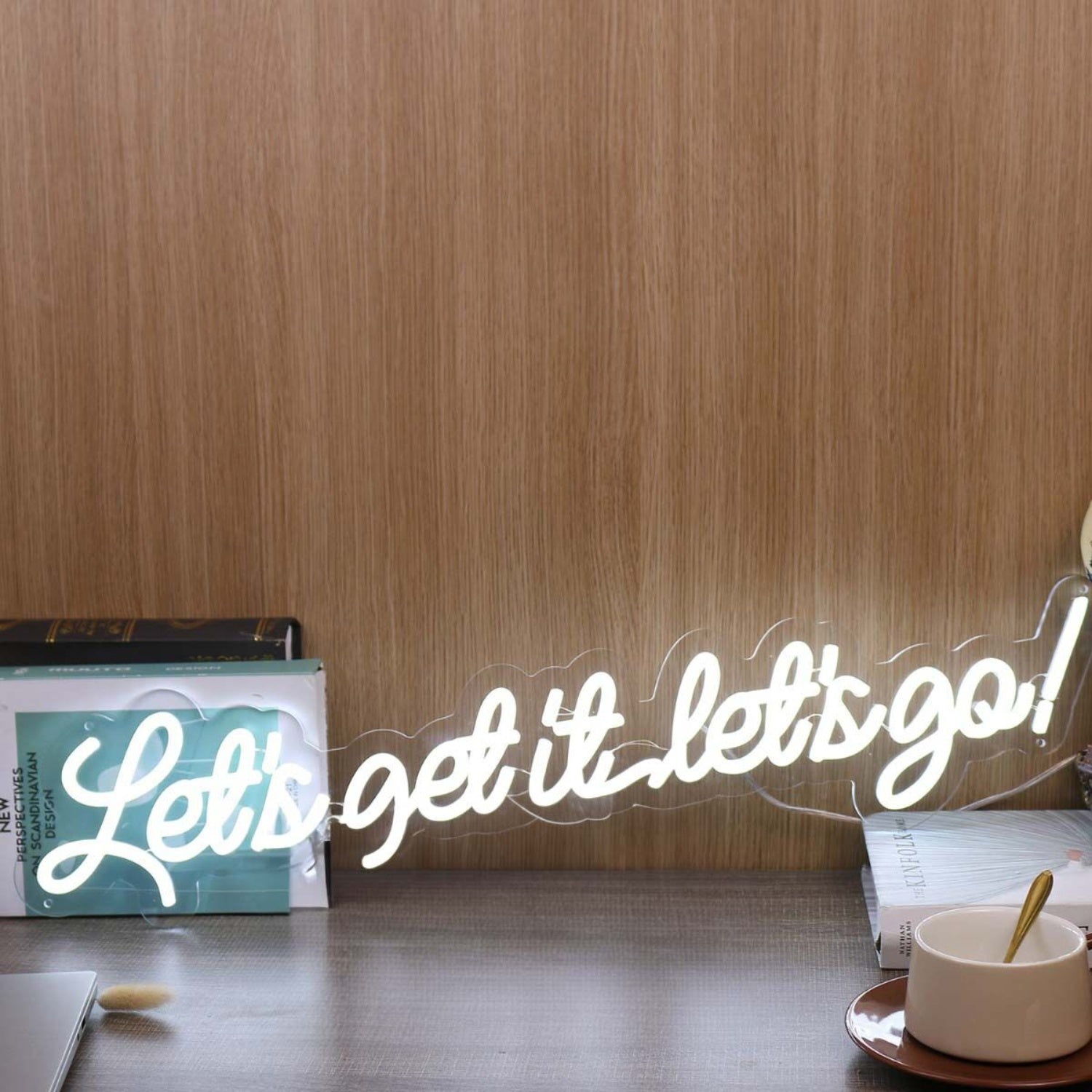 Lets Get It Lets Go White Neon Sign | Shineneon
