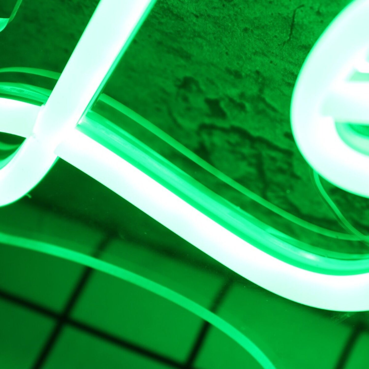 Lets Get Naked Green Led Neon Sign - Shineneon