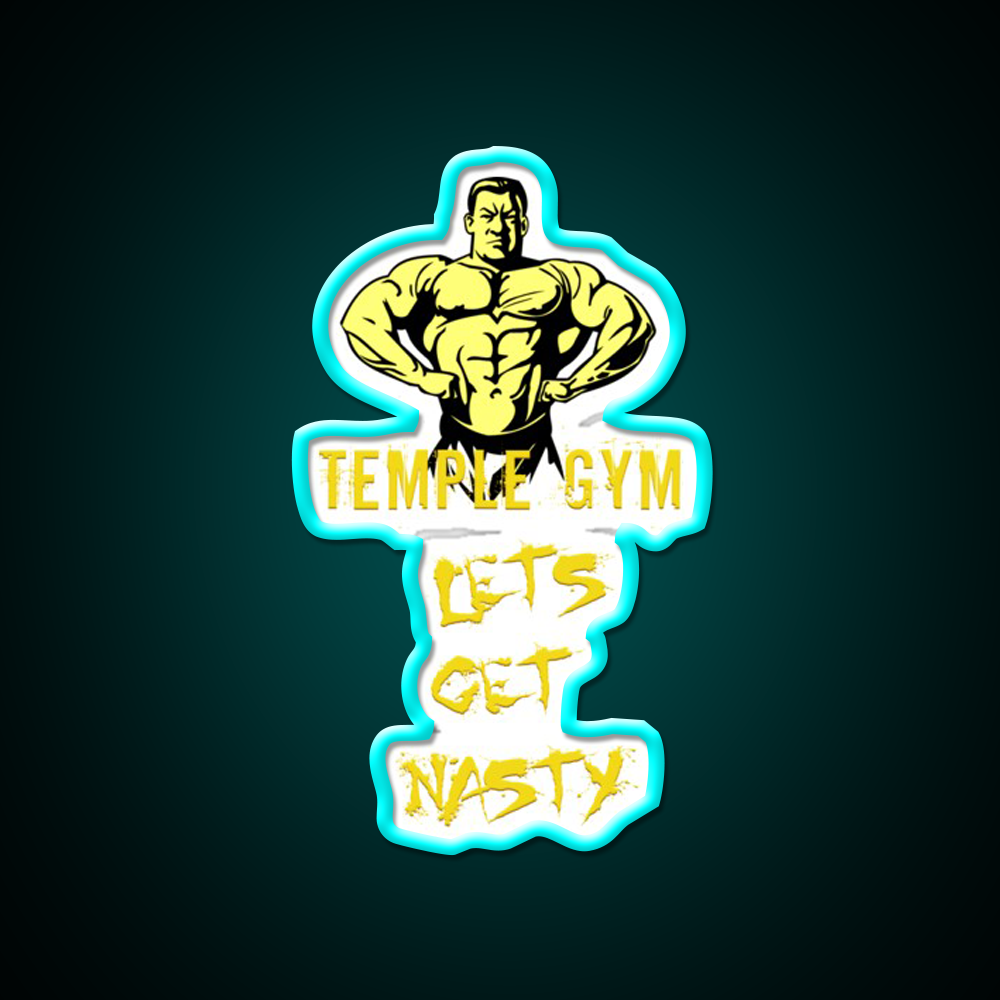 Lets Get Nasty Gym Sign Gym Fitness Led Neon Sign Rgb Color