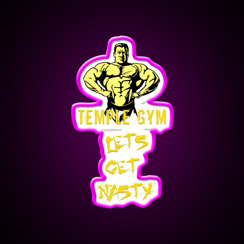 Lets Get Nasty Gym Sign Gym Fitness Led Neon Sign Rgb Color