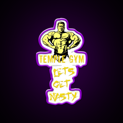 Lets Get Nasty Gym Sign Gym Fitness Led Neon Sign Rgb Color