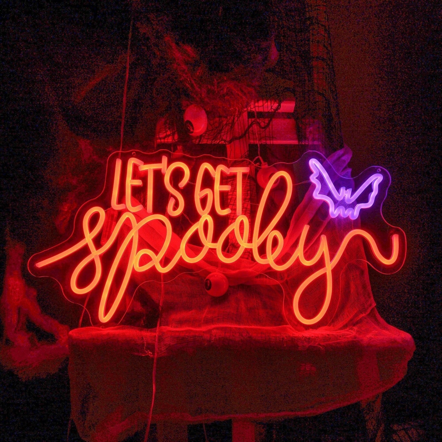 Lets Get Spooky Neon Sign Halloween Neon Sign | Shineneon