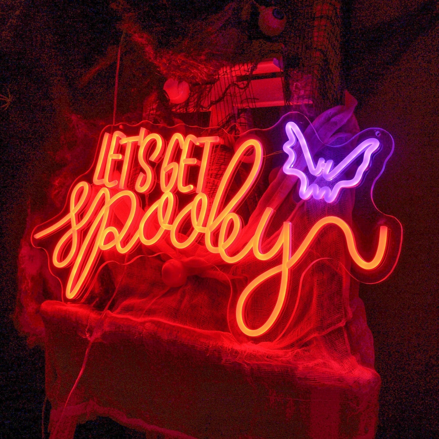 Lets Get Spooky Neon Sign Halloween Neon Sign | Shineneon