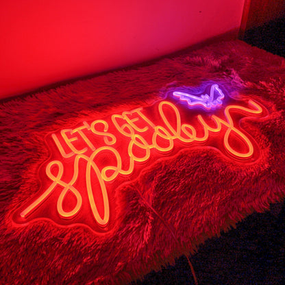 Lets Get Spooky Neon Sign Halloween Neon Sign | Shineneon
