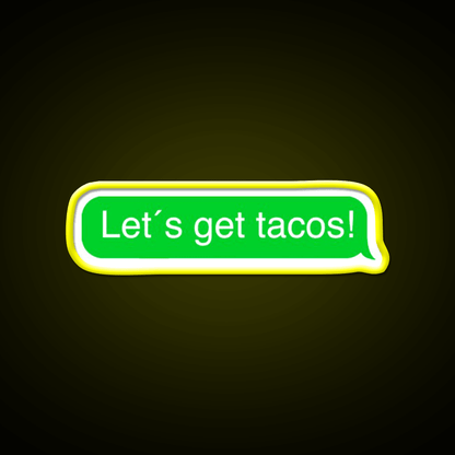 Lets Get Taco Led Neon Sign Mexican Food Neon Sign Kitchen Sign Rgb Color - Shineneon