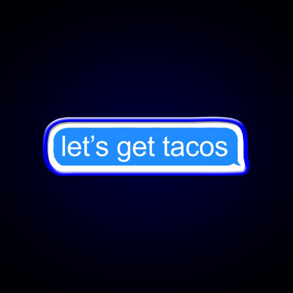 Lets Get Taco Led Neon Sign Mexican Food Sign Kitchen Sign Rgb Color - Shineneon