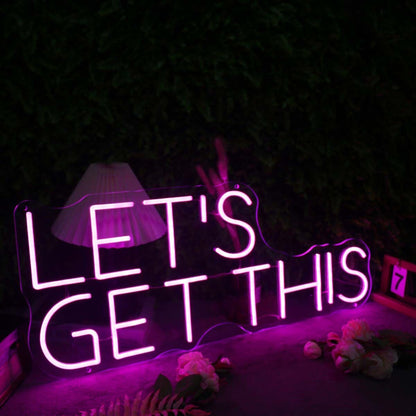 Lets Get This Pink Neon Sign | Shineneon