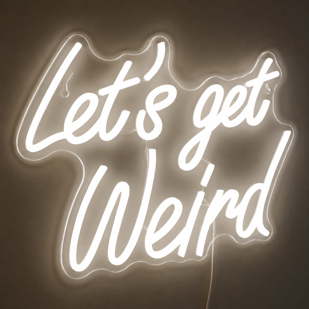 Lets Get Weird Neon Sign LED Neon Sign main product image