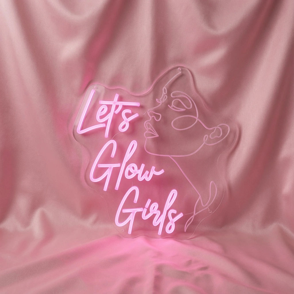 Let's Glow Girls LED Neon Sign - 01 Original Product Image