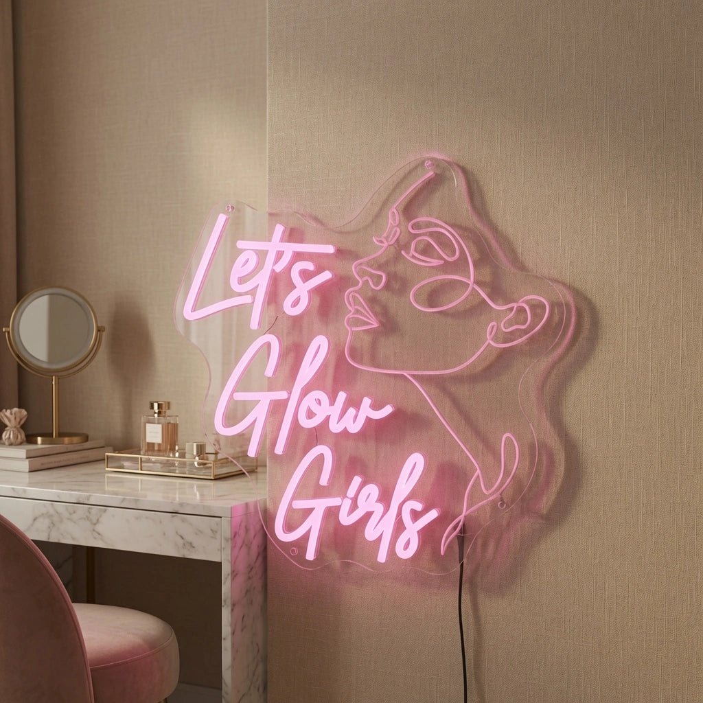 Let's Glow Girls LED Neon Sign - Shineneon