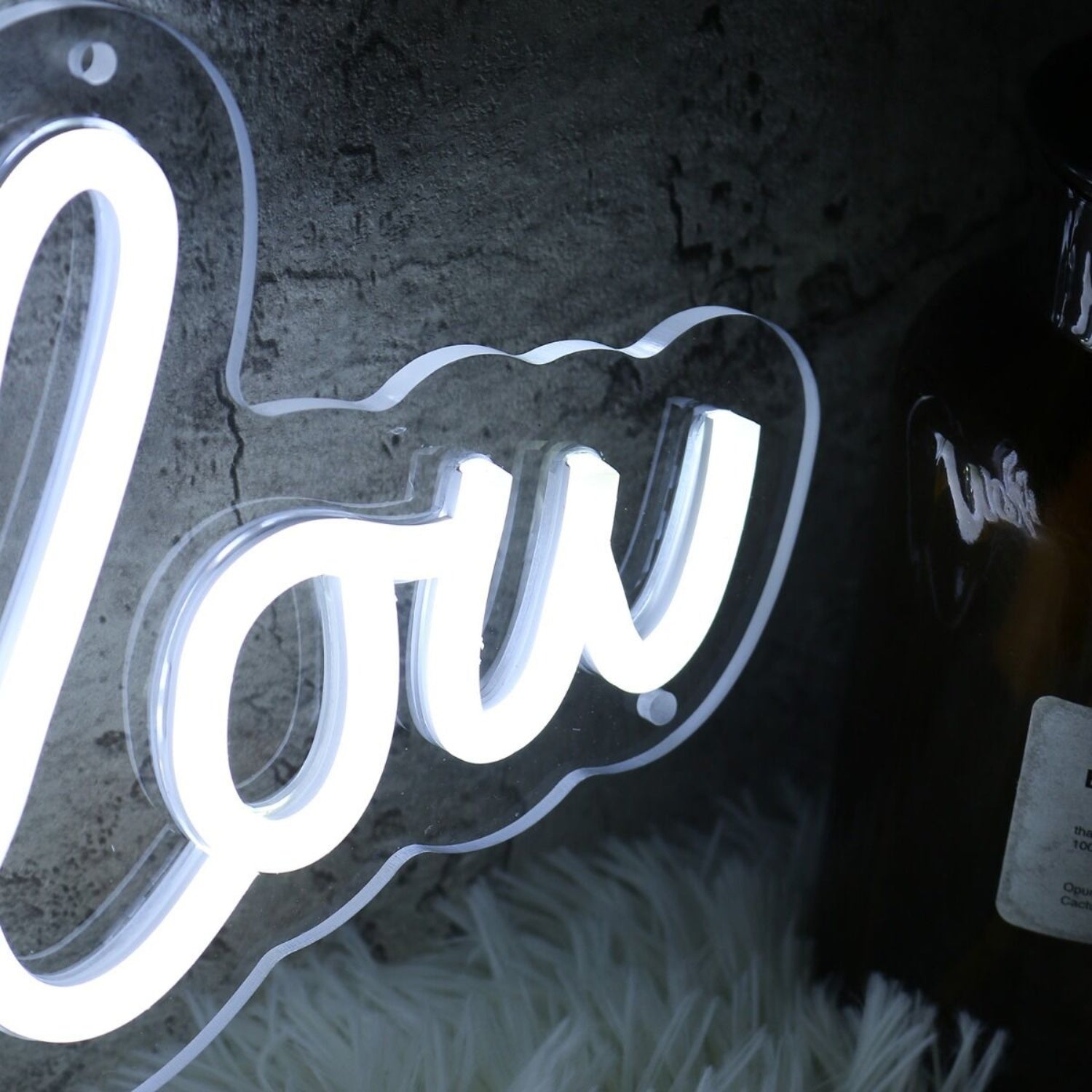 Lets Glow White Custom Led Neon Sign - Shineneon