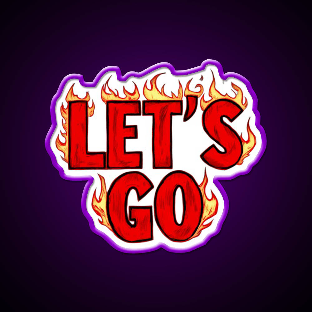 Lets Go 38 Taco Led Neon Sign Mexican Food Sign Rgb Color - Shineneon