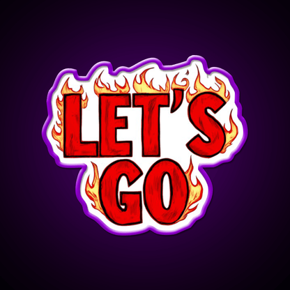 Lets Go 38 Taco Led Neon Sign Mexican Food Sign Rgb Color - Shineneon