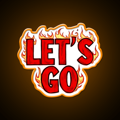 Lets Go 38 Taco Led Neon Sign Mexican Food Sign Rgb Color - Shineneon