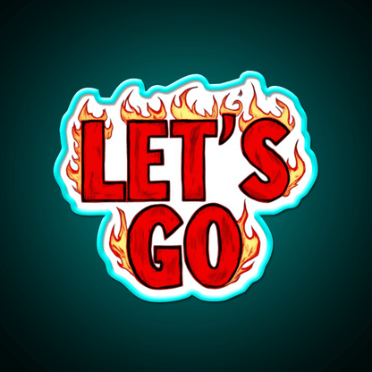Lets Go 38 Taco Led Neon Sign Mexican Food Sign Rgb Color - Shineneon