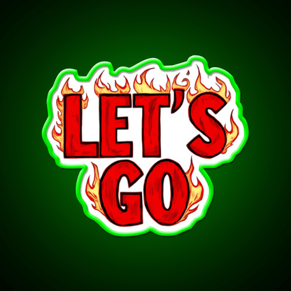 Lets Go 38 Taco Led Neon Sign Mexican Food Sign Rgb Color - Shineneon