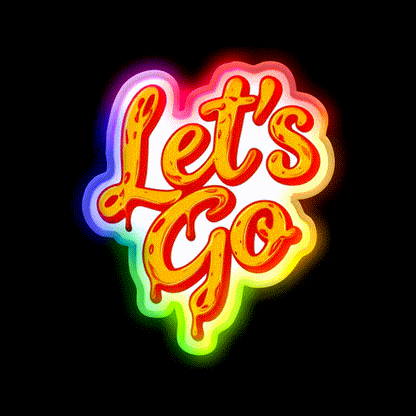 Lets Go 41 Taco Led Neon Sign Mexican Food Sign Rgb Color - LED neon sign close-up detail