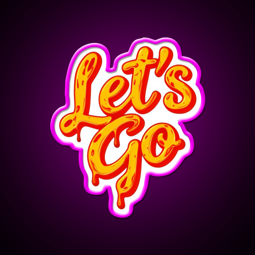Lets Go 41 Taco Led Neon Sign Mexican Food Sign Rgb Color - Shineneon