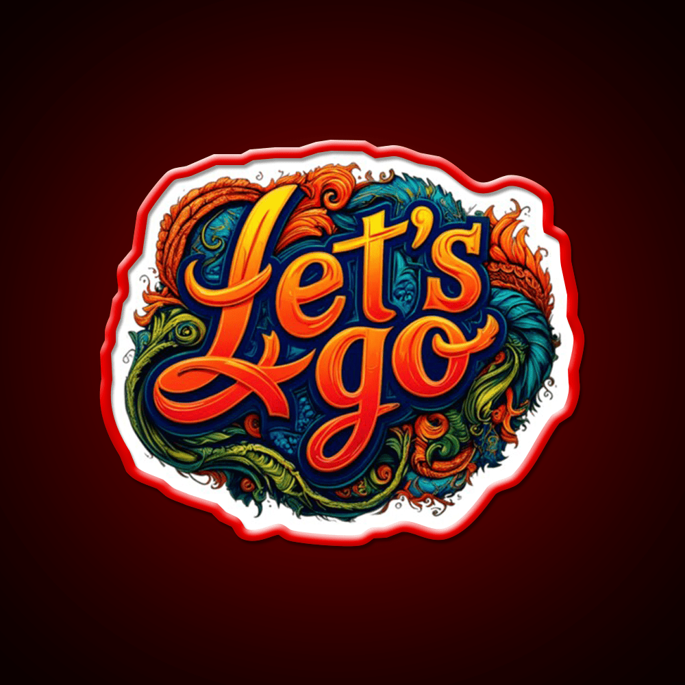 Lets Go 8 Taco Led Neon Sign Mexican Food Sign Rgb Color - Shineneon