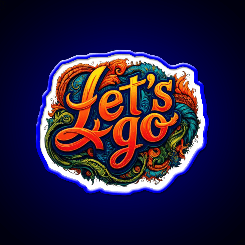 Lets Go 8 Taco Led Neon Sign Mexican Food Sign Rgb Color - Shineneon