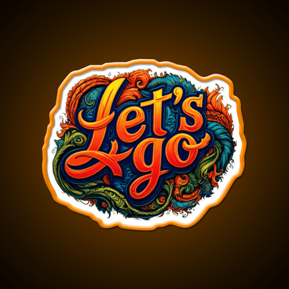 Lets Go 8 Taco Led Neon Sign Mexican Food Sign Rgb Color - Shineneon