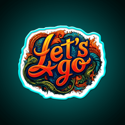 Lets Go 8 Taco Led Neon Sign Mexican Food Sign Rgb Color - Shineneon