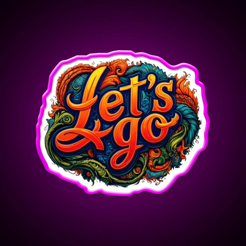 Lets Go 8 Taco Led Neon Sign Mexican Food Sign Rgb Color - Shineneon