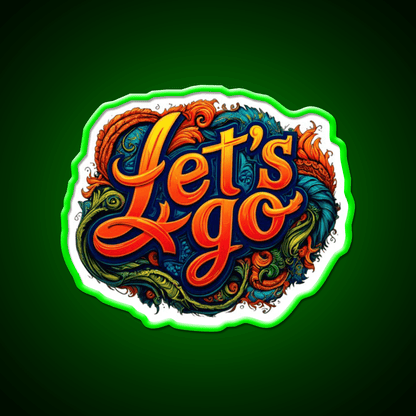 Lets Go 8 Taco Led Neon Sign Mexican Food Sign Rgb Color - Shineneon
