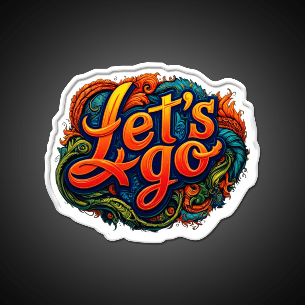 Lets Go 8 Taco Led Neon Sign Mexican Food Sign Rgb Color - Shineneon