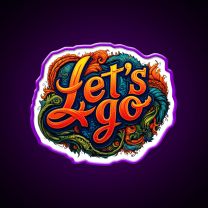 Lets Go 8 Taco Led Neon Sign Mexican Food Sign Rgb Color - Shineneon