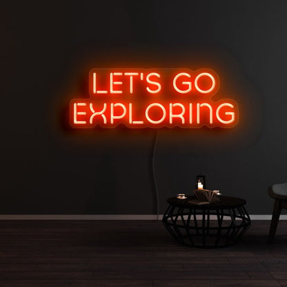 Lets Go Exploring Led Neon Sign | Shineneon