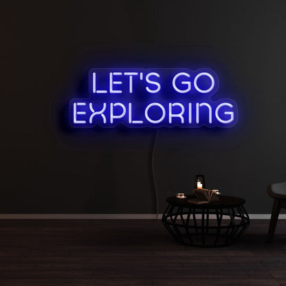 Lets Go Exploring Led Neon Sign | Shineneon