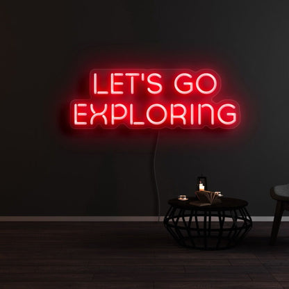 Lets Go Exploring Led Neon Sign | Shineneon