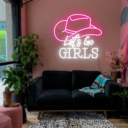 Let's Go Girls LED Neon Sign - 03 Real Lifestyle Scene