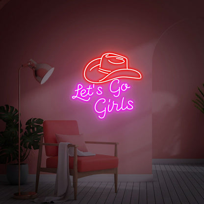 Lets Go Girls Led Neon Sign Fbachelorette Party Teenage Girl Gifts | Shineneon