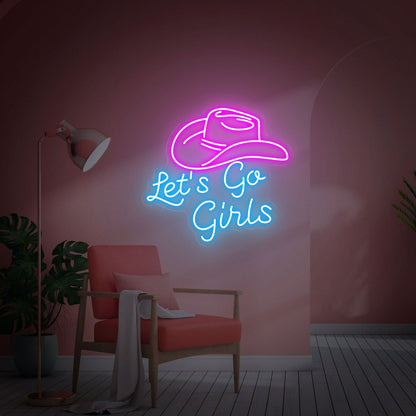 Lets Go Girls Led Neon Sign Fbachelorette Party Teenage Girl Gifts | Shineneon