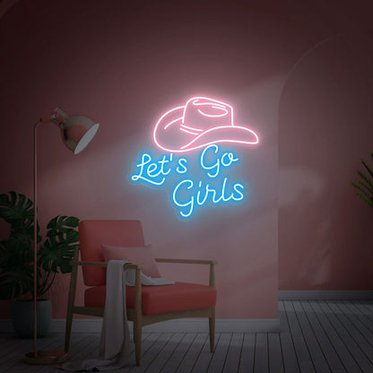 Lets Go Girls Led Neon Sign Fbachelorette Party Teenage Girl Gifts | Shineneon