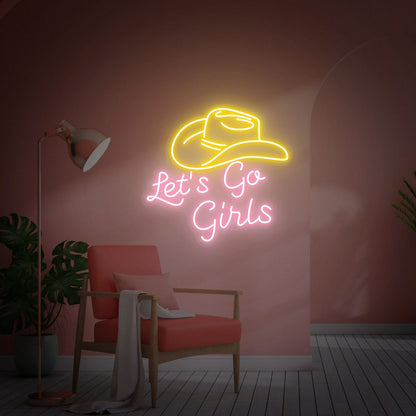 Lets Go Girls Led Neon Sign Fbachelorette Party Teenage Girl Gifts | Shineneon